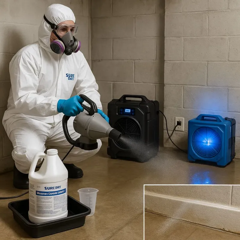 Sanitization and Odor Removal process in Middleborough, MA