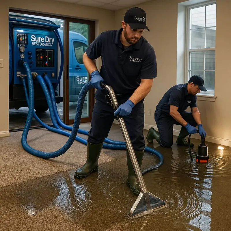 Water Extraction and Removal process in Middleborough, MA